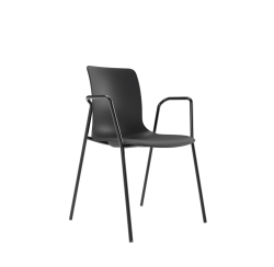 4-LEG-LOOP-ARM-BLACK-FRONT-ANGLE 4-LEG-LOOP-ARM-BLACK-FRONT-ANGLE