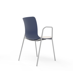 4-Leg-Loop-Arm-w-Cushion-Navy-Back-Angle 4-Leg-Loop-Arm-w-Cushion-Navy-Back-Angle
