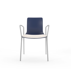 4-Leg-Loop-Arm-w-Cushion-Navy-Front 4-Leg-Loop-Arm-w-Cushion-Navy-Front
