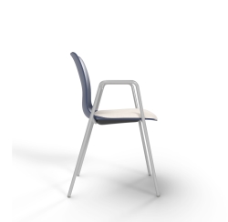 4-Leg-Loop-Arm-w-Cushion-Navy-Side 4-Leg-Loop-Arm-w-Cushion-Navy-Side